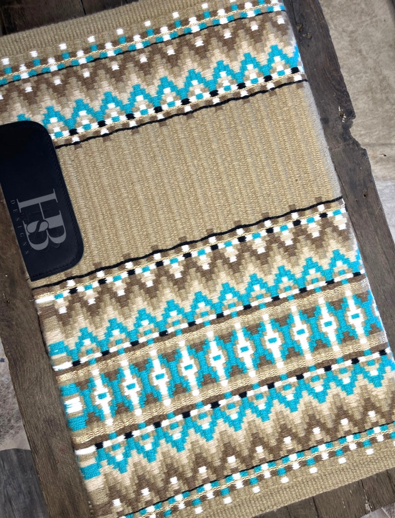 EMILY 1.0 Tan, Turquoise, Taupe and White Premium Pad 1111