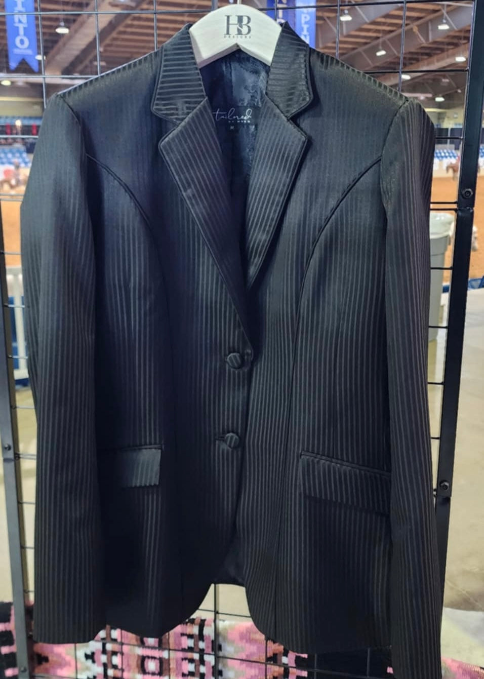 TAILORED Black Stripe Showmanship Suit #3002