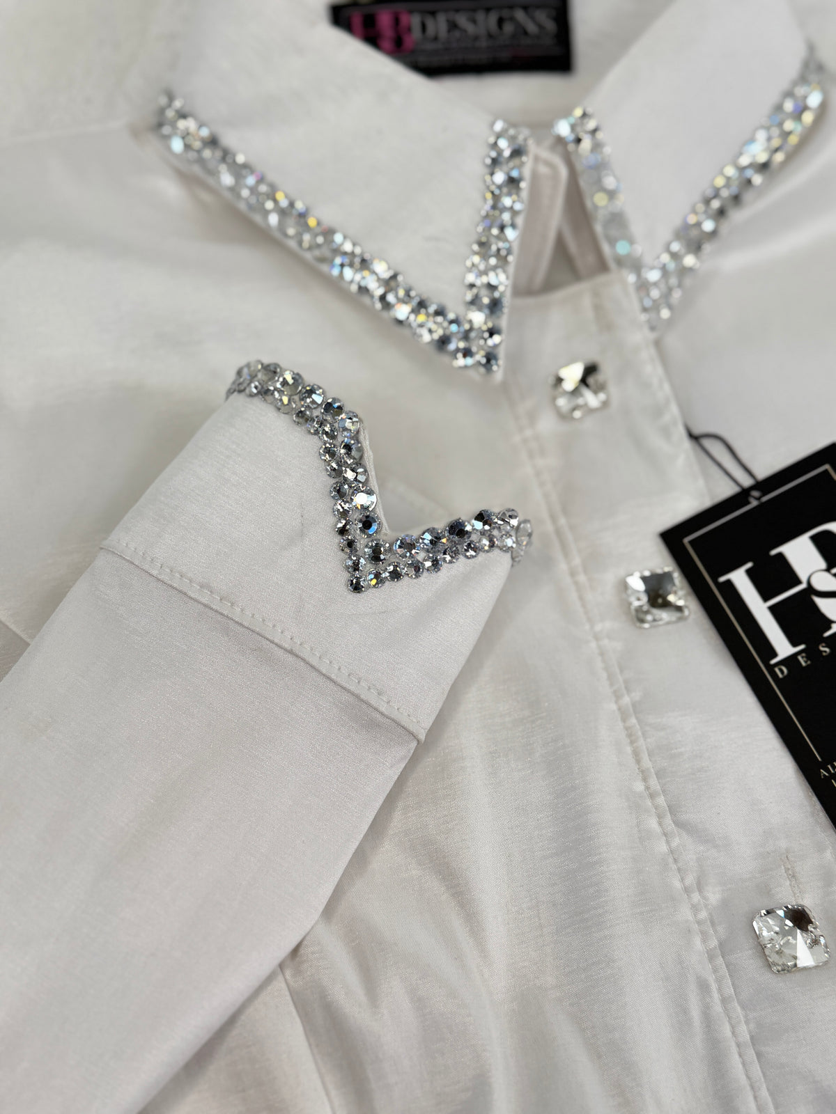 SIMPLY White Stretch Taffeta Day Shirt 1361