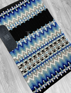 EMILY 1.0 Blue, Grey, Black and White Premium Pad 1013