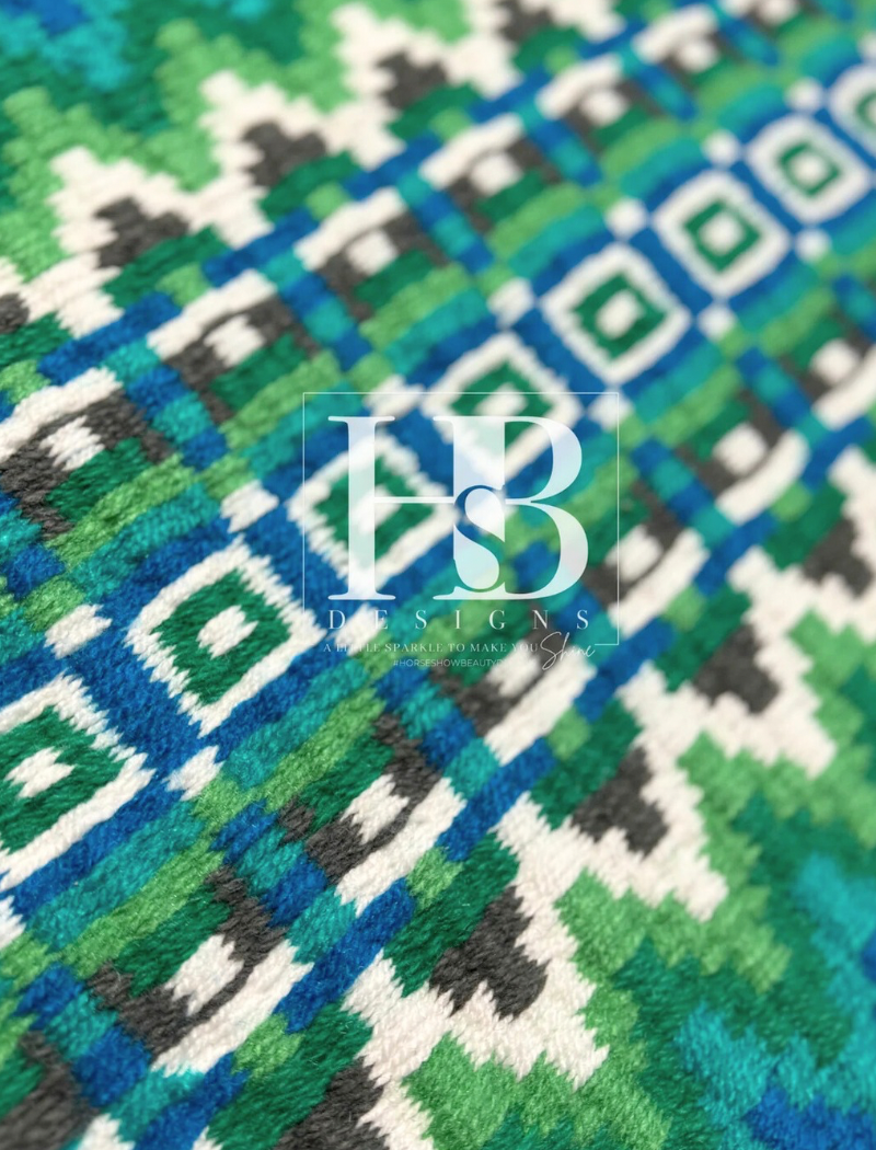 ERICA 3.0 Grey, Green, Turquoise and White Premium Pad 1046