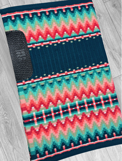 KATIE 2.0 Teal, Seafoam, Jade, Coral, Peach and White Premium Pad 1016