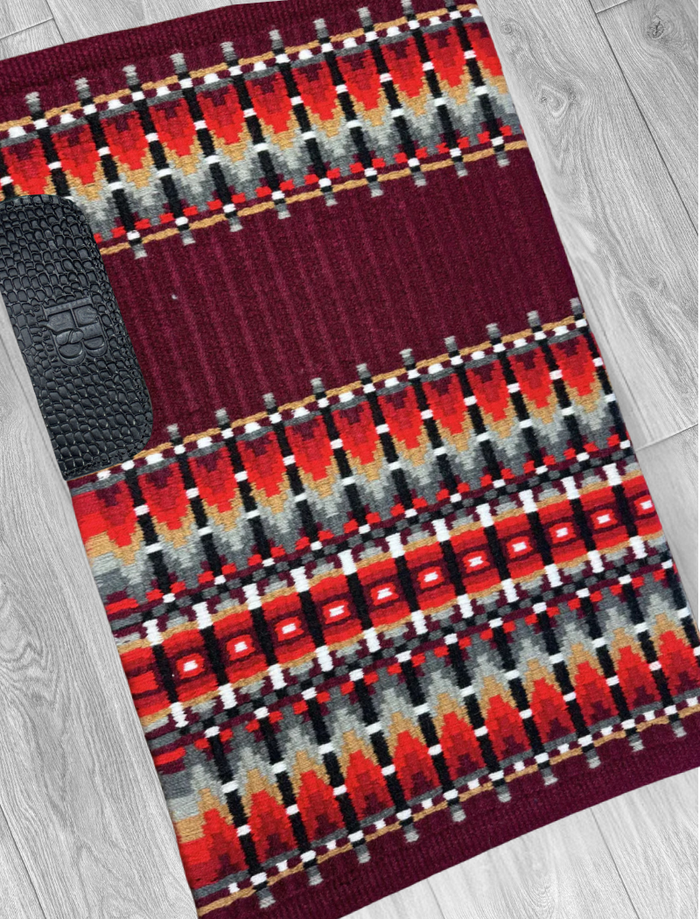 ERICA 2.0 Burgundy/Maroon, Red, Grey, Camel, Black and White Premium Pad 1039