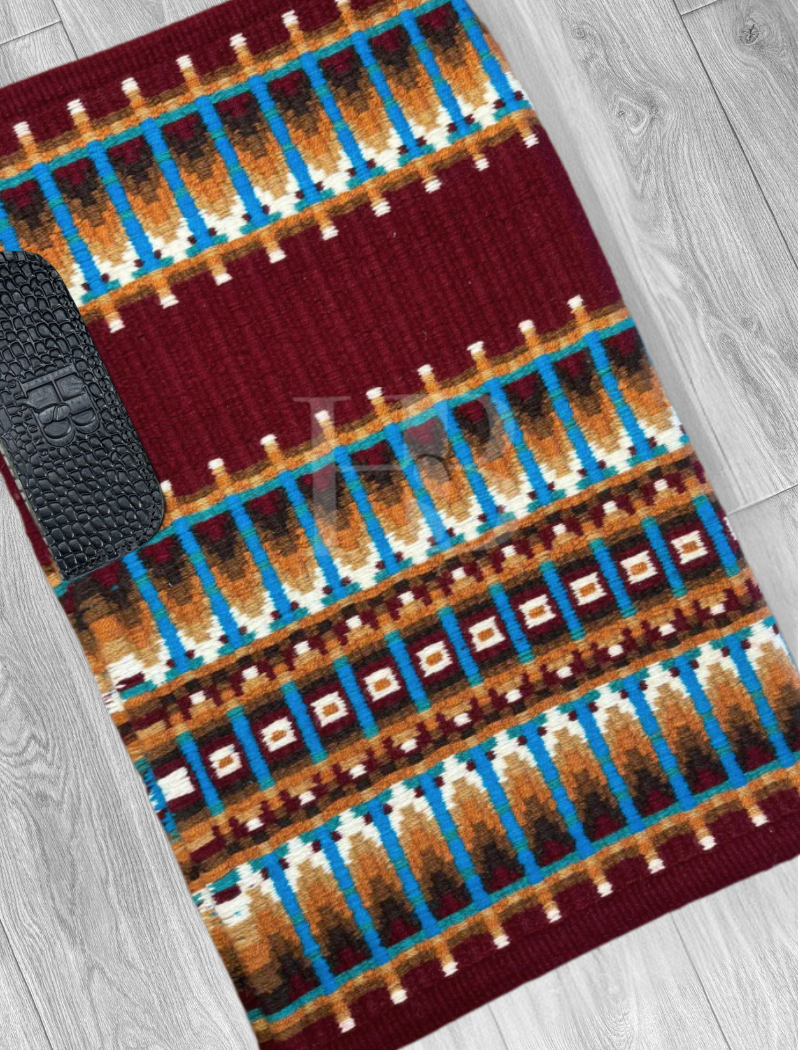 ERICA 1.0 Brick Red/Burgundy/Maroon, Rust, Chocolate, Tan, Teal, Blue, Black and White Premium Pad 1172