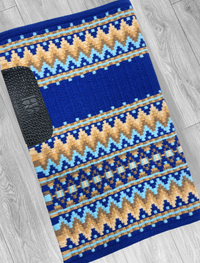 RILEY 1.0 Royal Blue, Sky Blue, Tan, Camel and White Premium Pad 1270