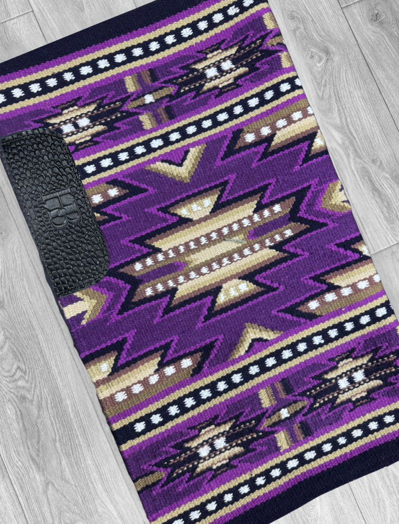 DIXIE 1.0 Navy BASE, Dusty Purple, Orchid, Camel, Chocolate Brown, Tan and White Premium Ranch Pad 1276