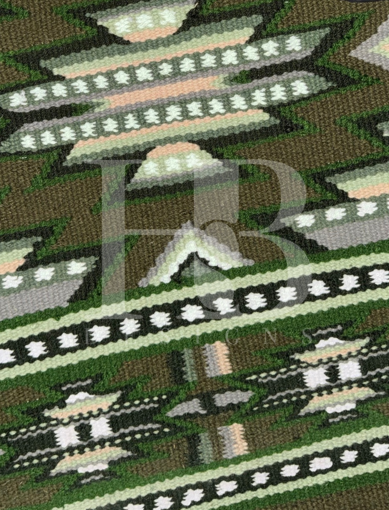 DIXIE 1.0 Olive Green, Sage, Moss, Grey and White Premium Ranch Pad 1281