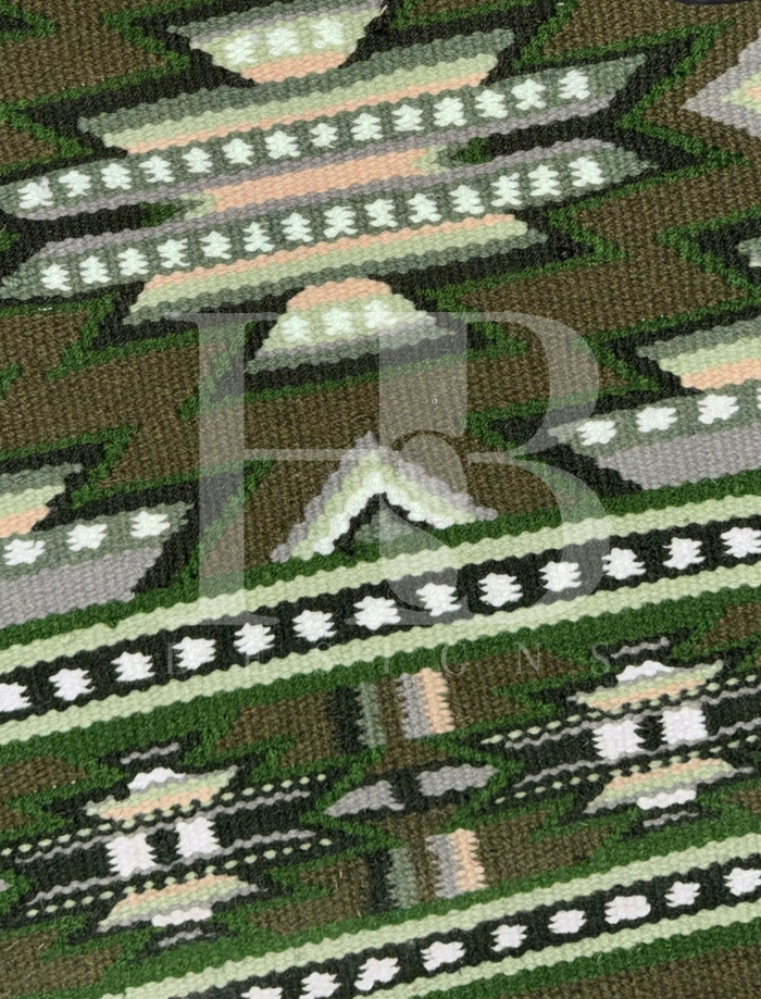 DIXIE 1.0 Olive Green, Sage, Moss, Grey and White Premium Ranch Pad 1281