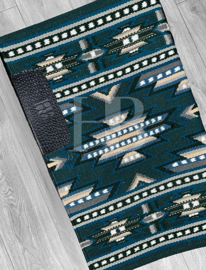 DIXIE 1.0 Deep Sea Blue, Green, Cream, Grey and White Premium Ranch Pad 1281