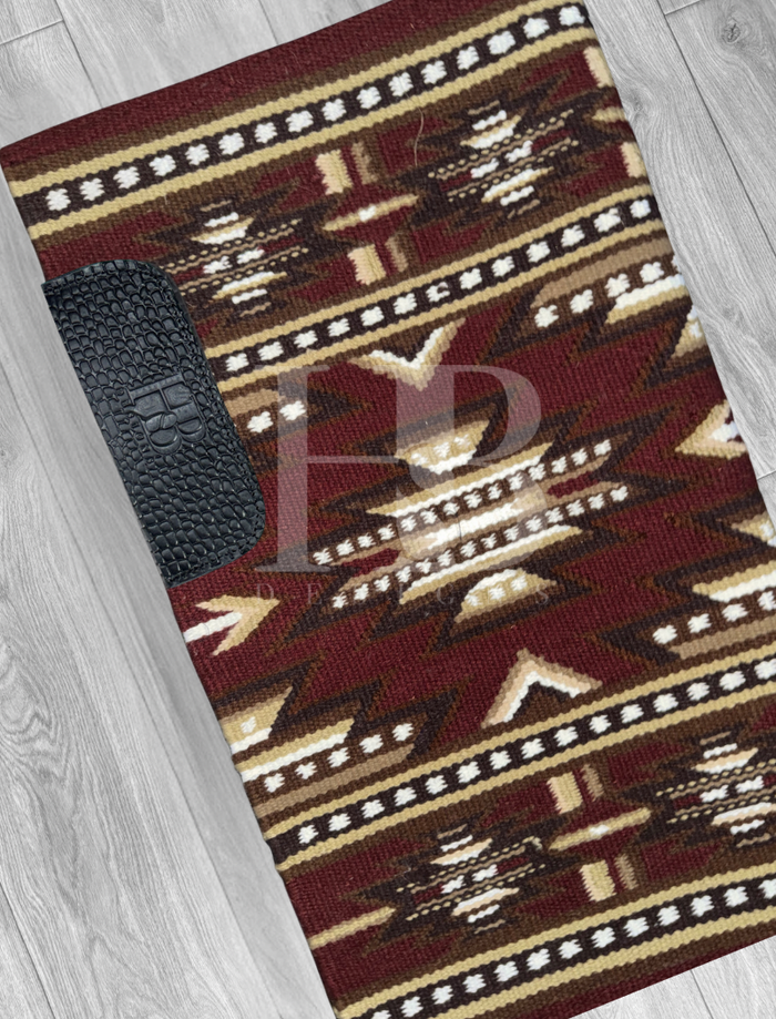 DIXIE 1.0 Chocolate Brown, Rust, Camel, Cream and White Premium Ranch Pad 1282