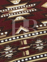 DIXIE 1.0 Chocolate Brown, Rust, Camel, Cream and White Premium Ranch Pad 1282