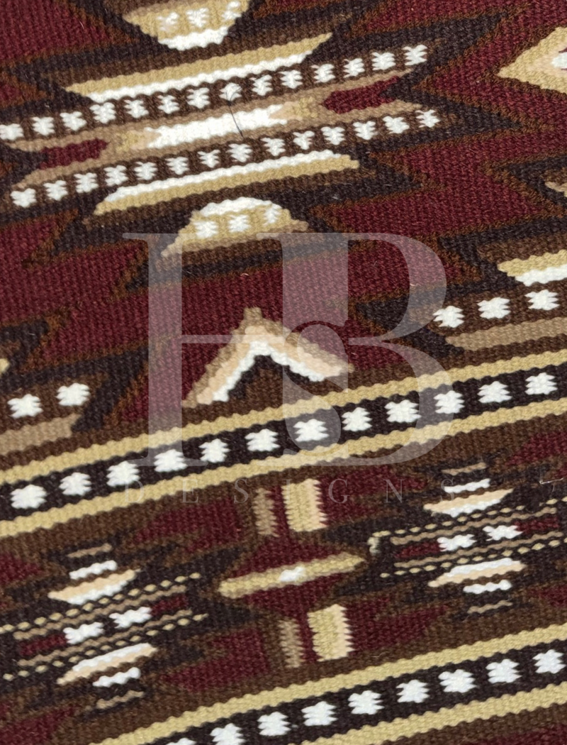 DIXIE 1.0 Chocolate Brown, Rust, Camel, Cream and White Premium Ranch Pad 1282