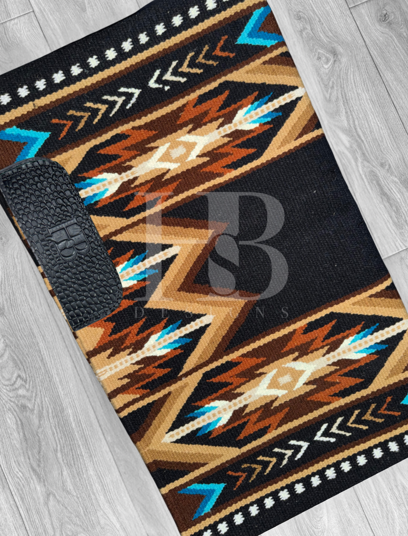 MONTANA 1.0 Black, Brown, Rust, Cream, Teal, Turquoise Blue Premium Ranch Pad 1286