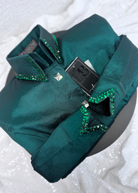 SIMPLY Emerald Stretch Taffeta Day Shirt