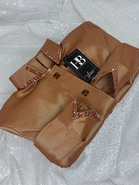 SIMPLY Caramel Stretch Taffeta Day Shirt 1419