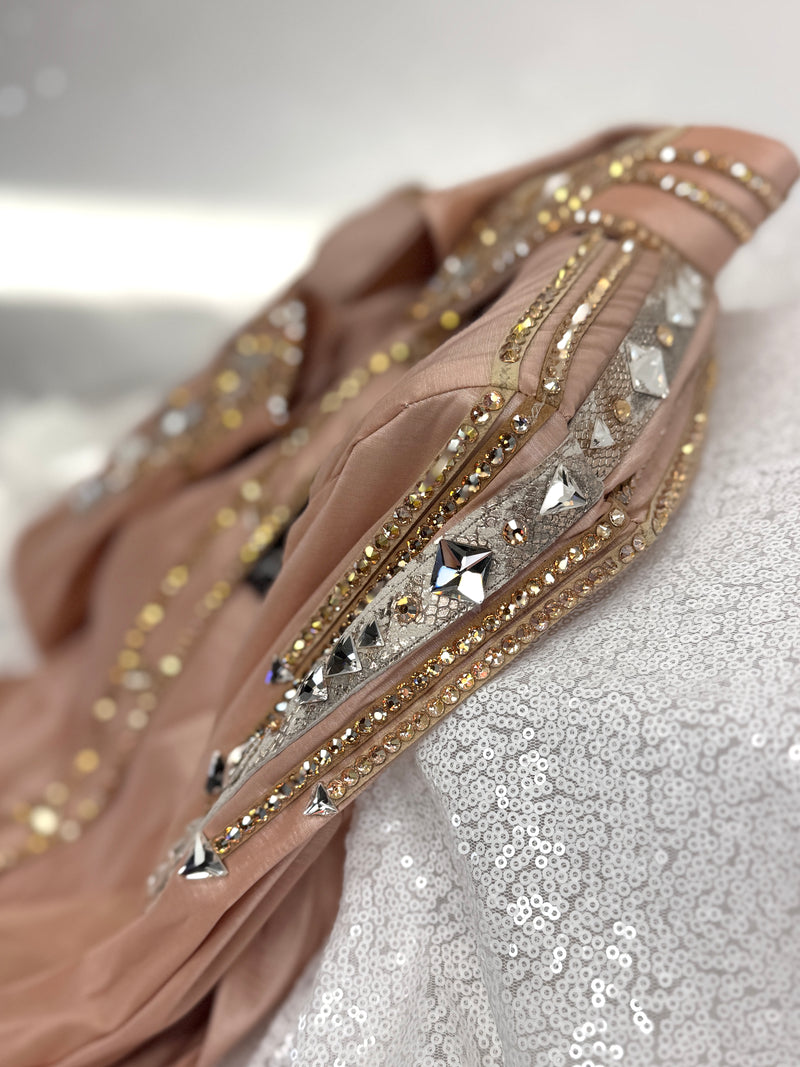 GLAM Beige, Camel & Champagne Stretch Taffeta Day Shirt