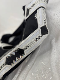 GLAM Black & White Stretch Taffeta Day Shirt