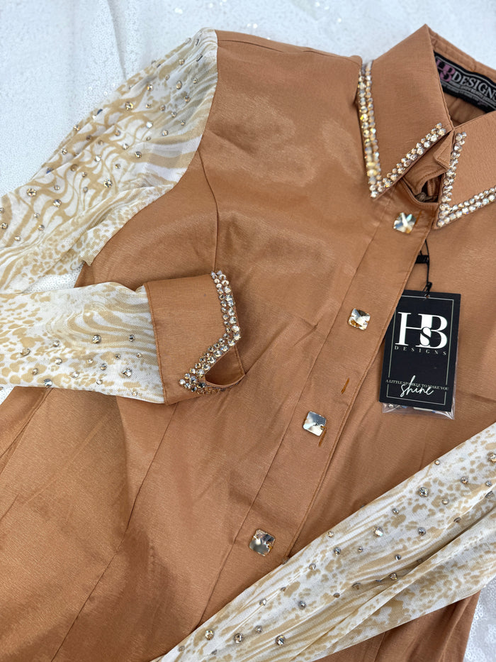 SIMPLY+ BREEZY Buckskin/Gold/Camel Lightweight Stretch Day Shirt