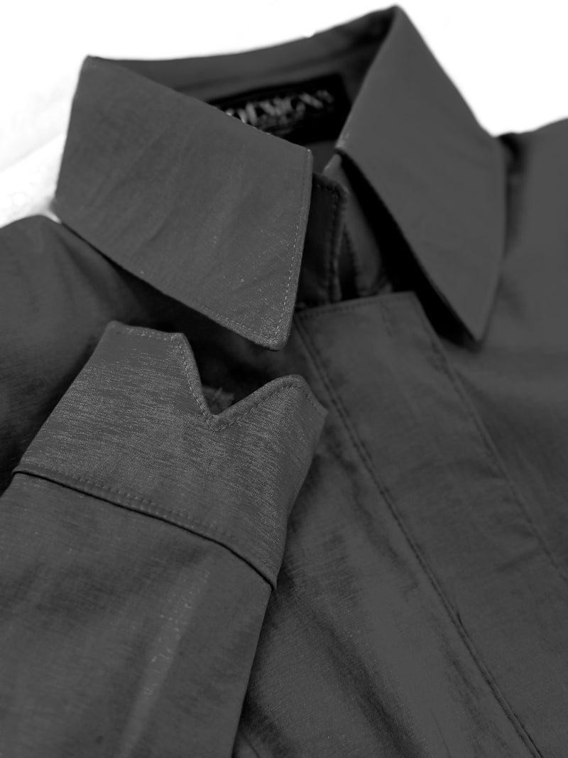 HSBD BASICS Plain Stretch Taffeta Day Shirt