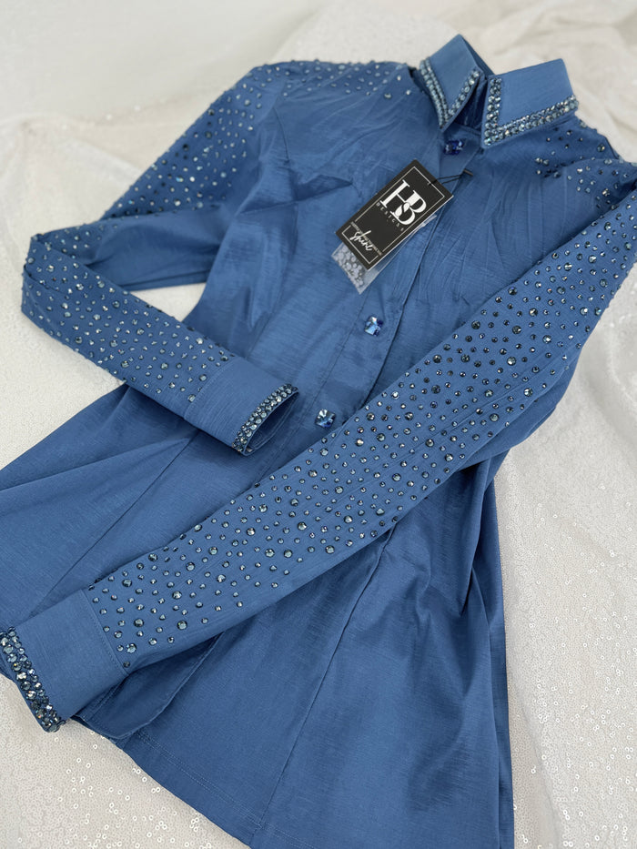 SIMPLY+ Denim Stretch Taffeta Day Shirt 1364