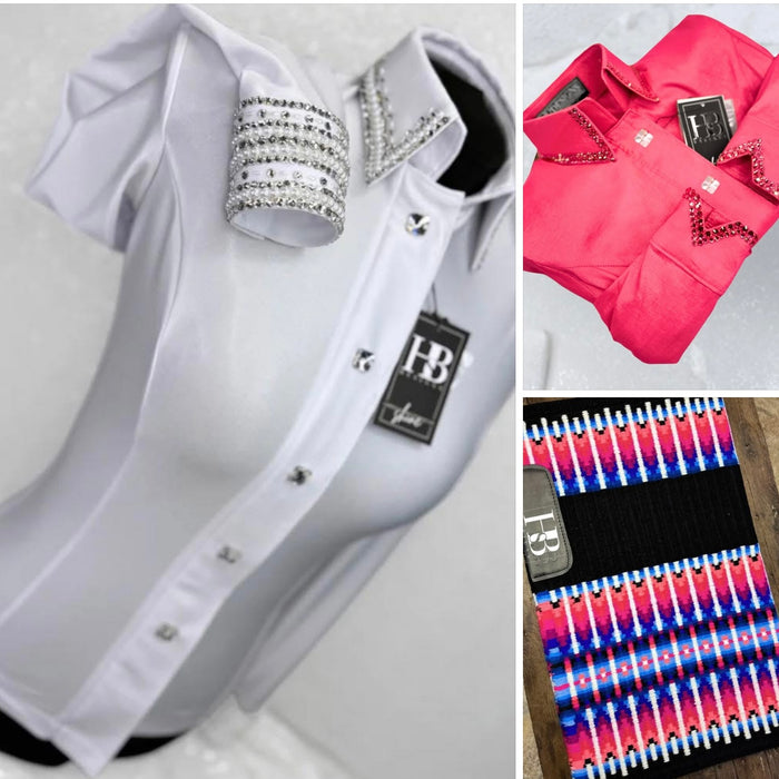 HOT CORAL & WHITE BUNDLE / GLITZY SIMPLY PAD