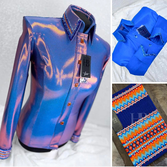 BLUE & ORANGE BUNDLE / GLITZY SIMPLY PAD