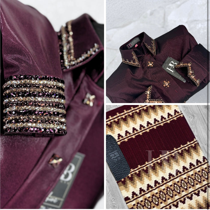 MERLOT BURGUNDY BUNDLE / GLITZY SIMPLY PAD