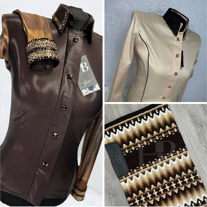 CHOCOLATE & TAN BUNDLE / GLITZY SIMPLY PAD
