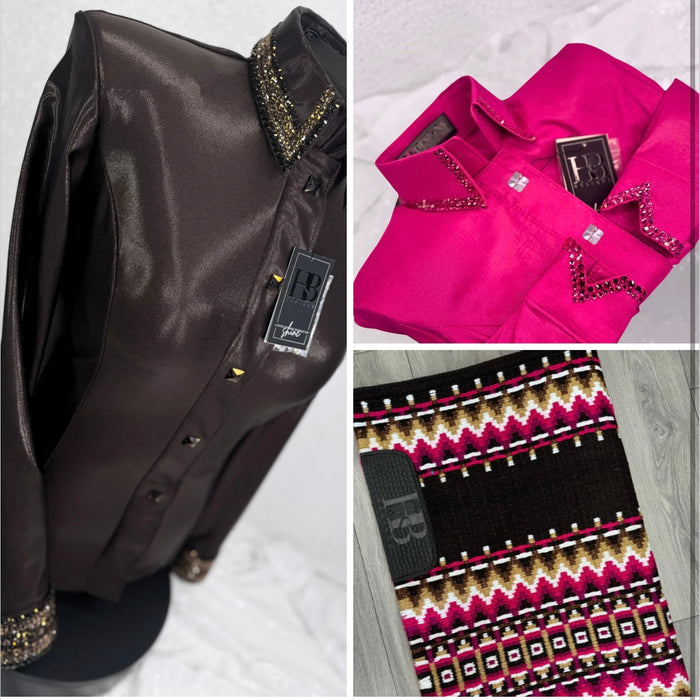 CHOCOLATE & PINK BUNDLE / GLITZY SIMPLY PAD