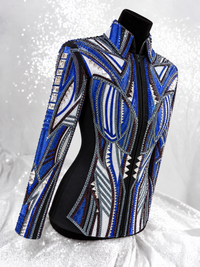 Plum, Sapphire, Denim Blue and Black Showmanship Jacket 1527