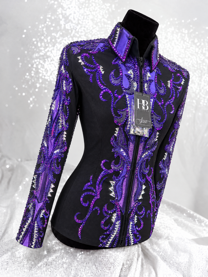 S/M+ Shades of Purple and Black Jacket 1005