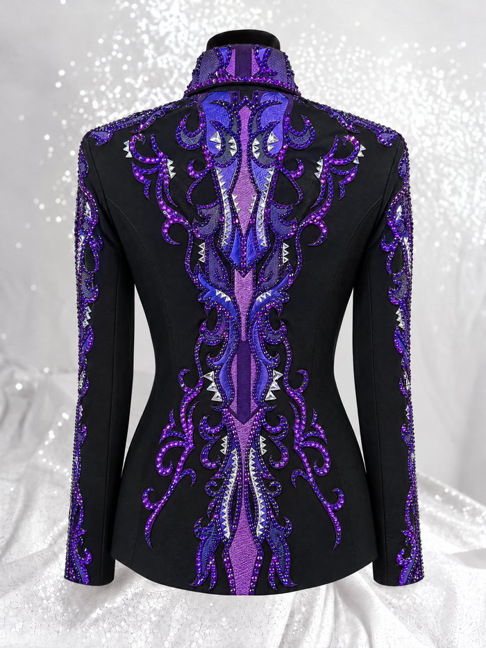 S/M+ Shades of Purple and Black Jacket 1005