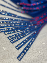 GLAM Red, White, Blue and Black Stretch Taffeta Day Shirt