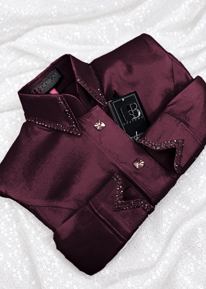 SIMPLY Garnet Stretch Taffeta Day Shirt 1101