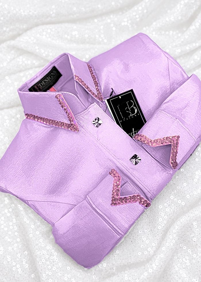 SIMPLY Lilac Stretch Taffeta Day Shirt 1510