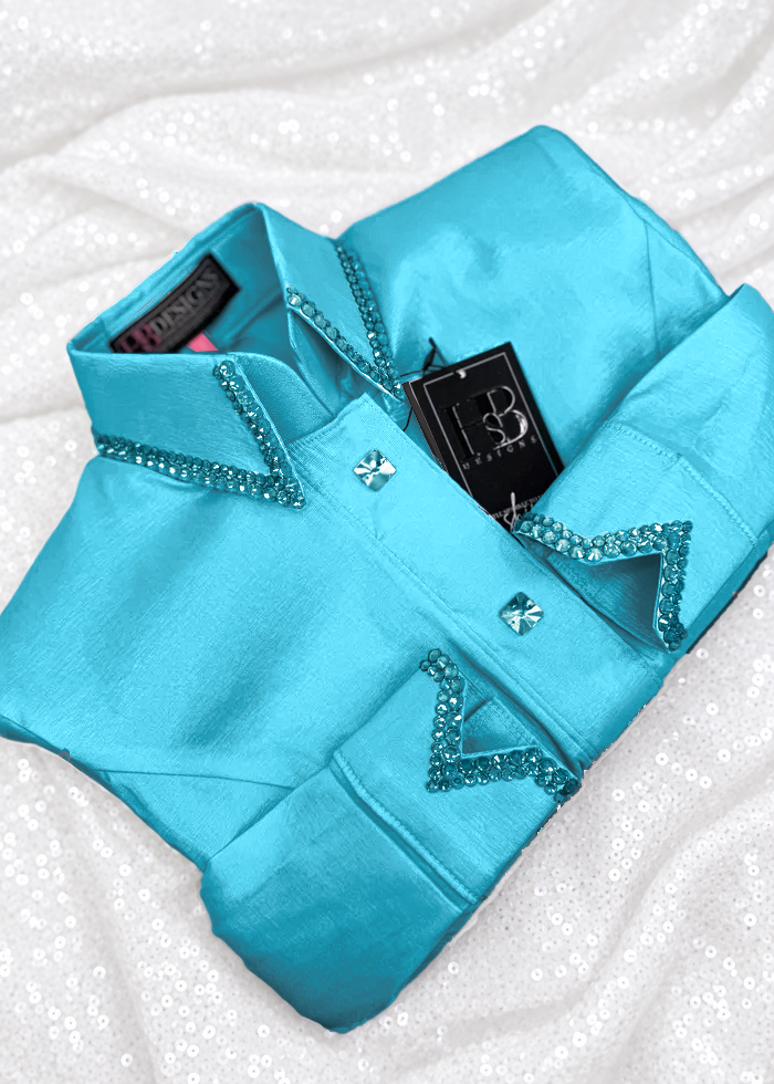 SIMPLY Aqua Stretch Taffeta Day Shirt 1154