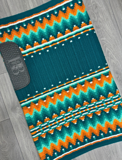 KATIE 1.0 Teal, Seafoam/Mint and Orange Premium Pad 1123