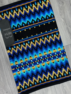 KATIE 1.0 Royal Blue, Sky Blue, Aqua, Gold, White and Black Purple Base Premium Pad 1169