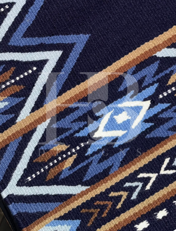 MONTANA 1.0 Navy, Chocolate Brown, Tan, Cream, Ice Blue, Blue Premium Ranch Pad 1225