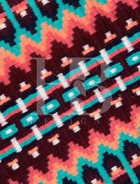 SOPHIE 1.0 Burgundy/Maroon, Seafoam, Peach, Coral and White Premium Pad 1263