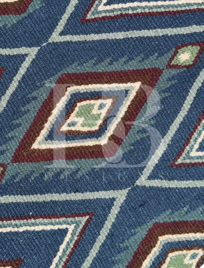 CHEYENNE 1.0 Denim, Burgundy, Chocolate Brown, Sage Green and White Premium Ranch Pad 1264