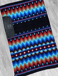 KATIE 1.0 Royal Blue, Aqua, Whiskey, Red, Black and White Premium Pad 1269