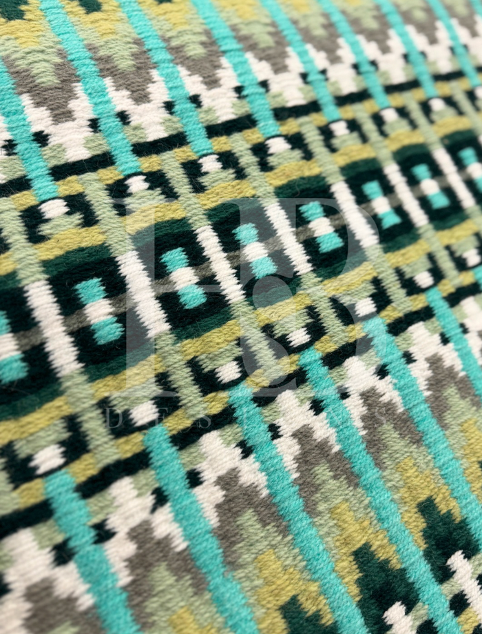 ERICA 1.0 Emerald Green, Seafoam, Mint, Sage, Grey and White Premium Pad 1273