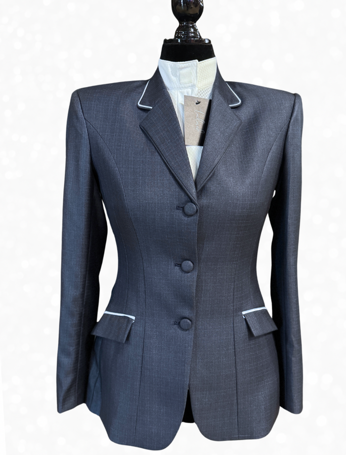 TAILORED Luster Denim Navy w/ Icey Blue Accents Hunt Coat #1020