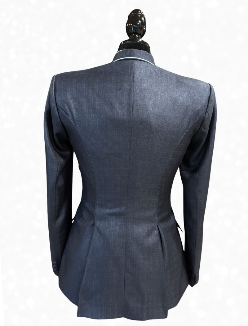 TAILORED Luster Denim Navy w/ Icey Blue Accents Hunt Coat #1020