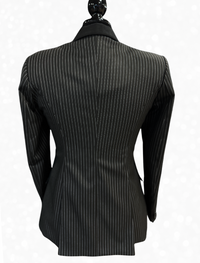 TAILORED Black w/ White Pinstripe Hunt Coat #1016