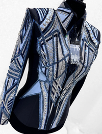 M/L Icey Blue, Grey, Navy and Black Jacket 1000