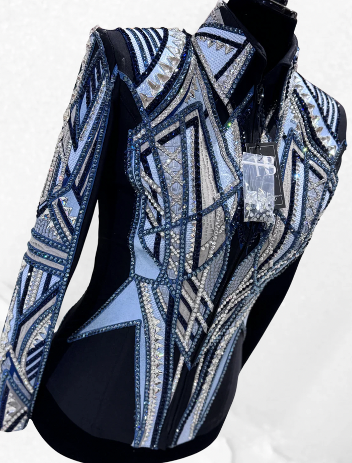 M/L Icey Blue, Grey, Navy and Black Jacket 1000