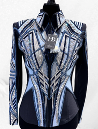 M/L Icey Blue, Grey, Navy and Black Jacket 1000