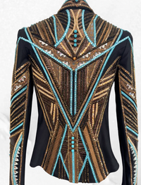 XS+/- Aqua, Bronze, Camel, Brown Jacket